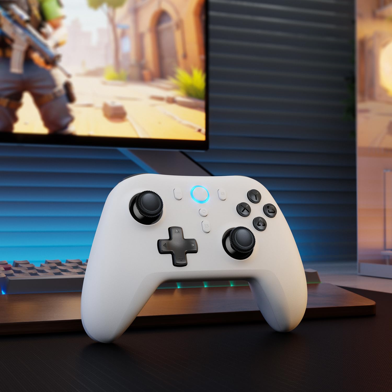 IFYOO N1 2.4G Wireless Gaming Controller with Hall Effect Triggers & Joystick - Dual Mode Gamepad for PC (Windows 11/10/8/7), Steam, Android, PS3, Nintendo Switch | Perfect for FPS, Racing & Action Games on Laptop, TV & Mobile Devices