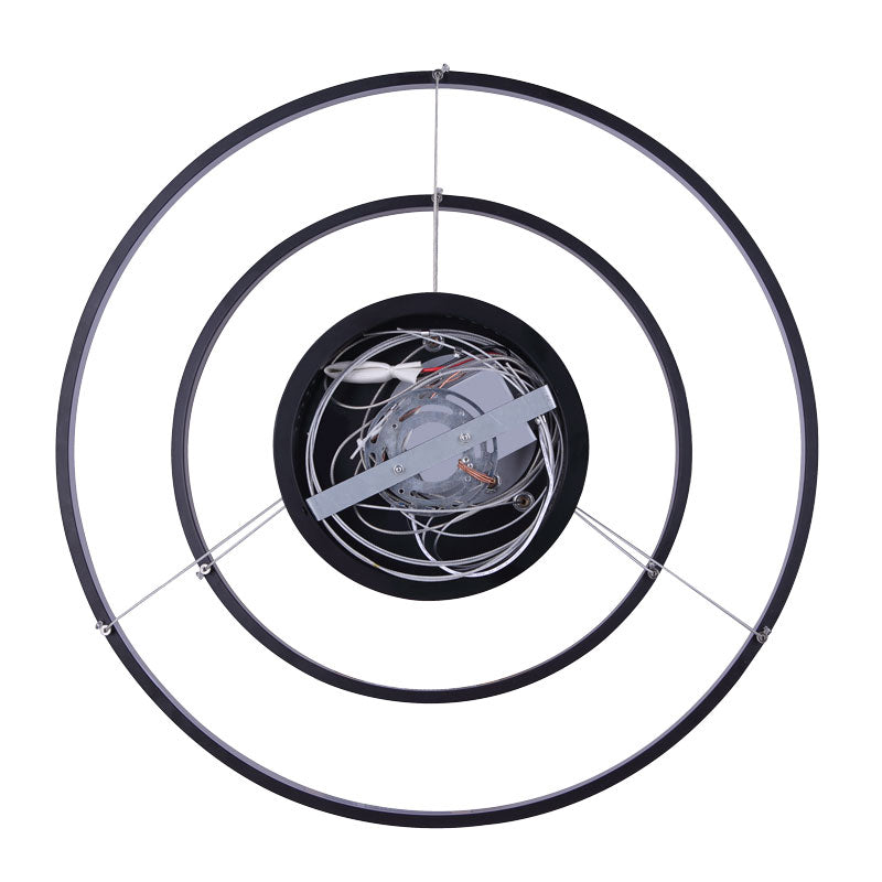 Canarm LEXIE 5-Light LED Matte Black Chandelier - Modern Dimmable Ceiling Light Fixture for Dining Room, Bedroom & Living Room Lighting