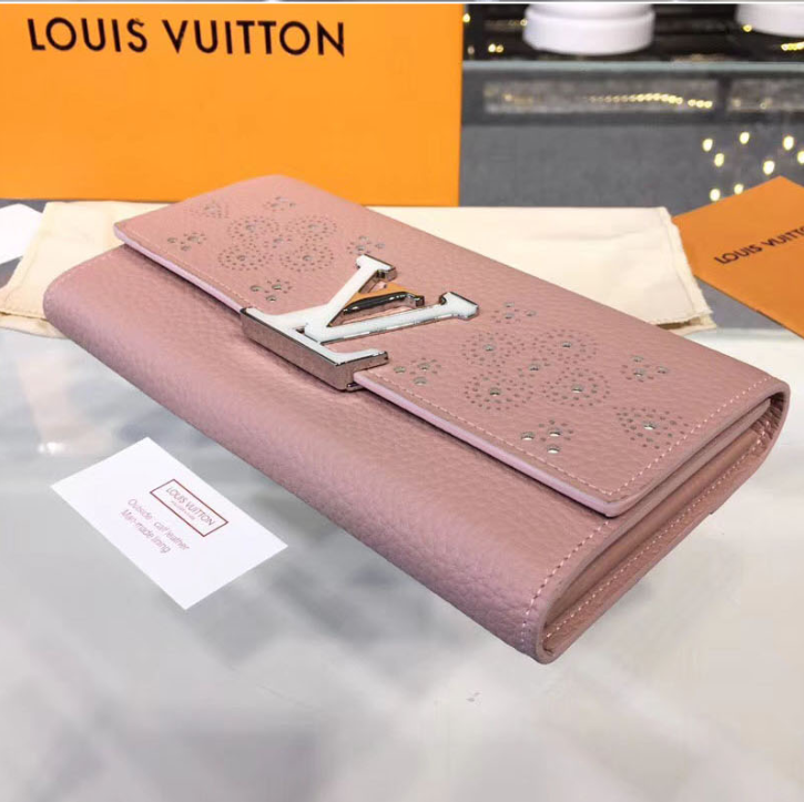 LV Compact Wallet in Taurillon Leather - Magnolia Pink | Slim & Stylish Women's Wallet for Everyday Use & Travel