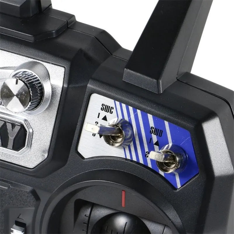 FlySky FS i6 2.4GHz 6CH AFHDS RC Radio Transmitter Without Receiver - Mode 2 for FPV Drones, RC Airplanes, Helicopters & Car Models - Perfect for Hobbyists and Beginners