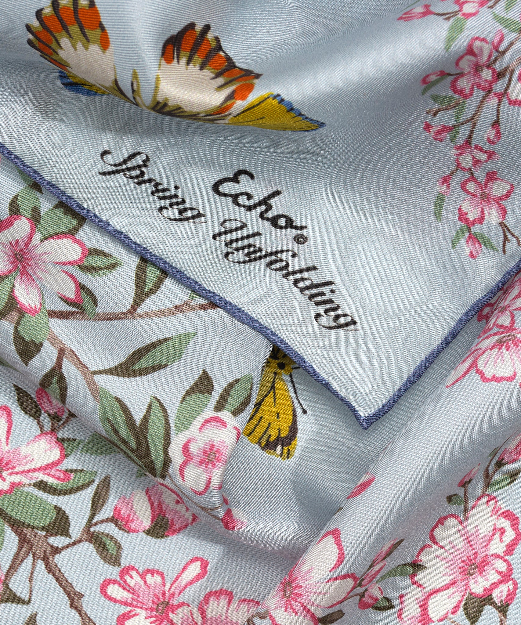 Spring Unfolding 23 Silk Bandana - Premium Fashion Scarf for Women & Men - Elegant Accessory for Outfits, Parties & Travel | Soft & Breathable Silk Material