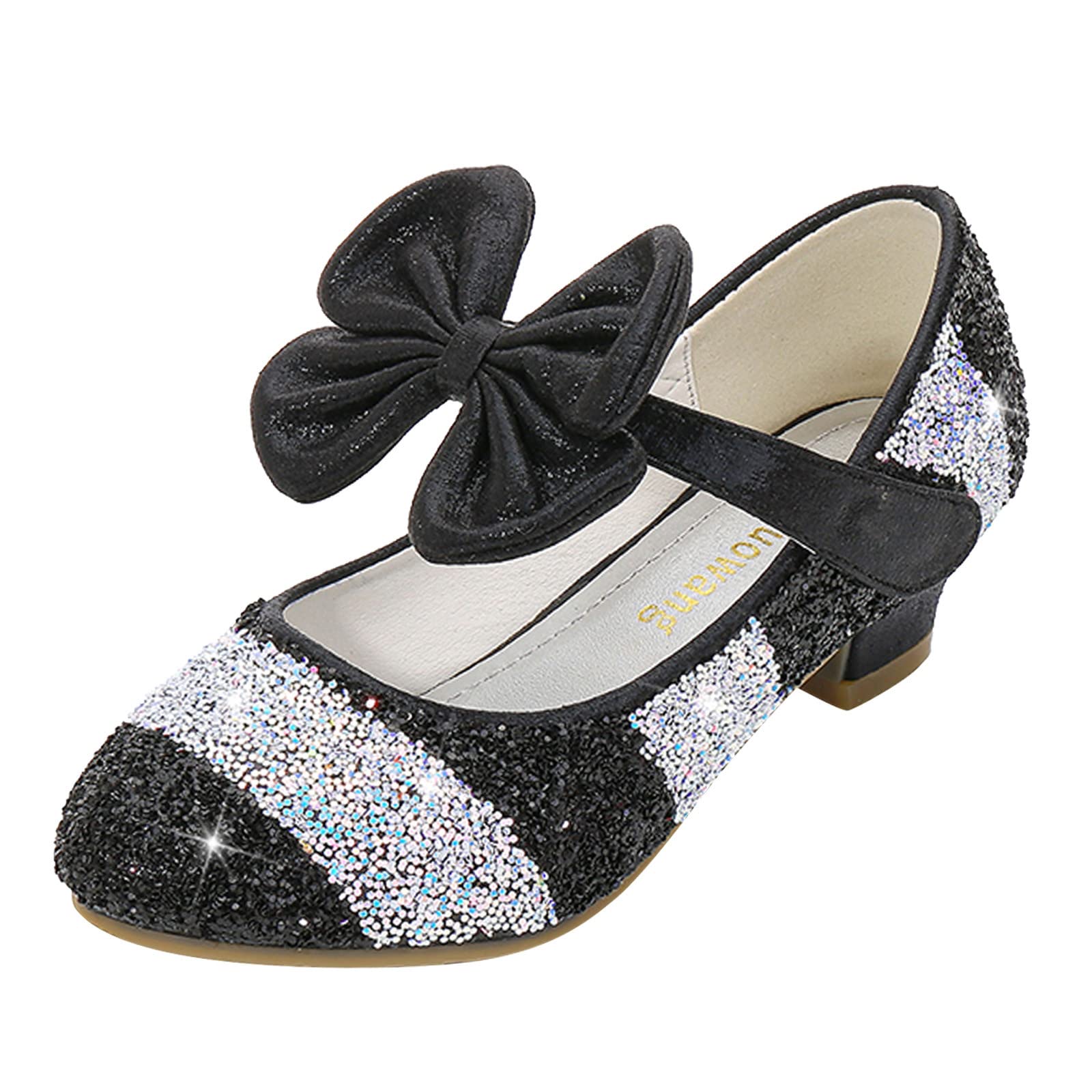 **Sparkly Toddler Girls' Walking Shoes - Sequin Rhinestone Bow Sandals for Baby Princess, Dancing & Special Occasions | Comfortable & Stylish for Infants & Kids**    *Perfect for Parties, Dance Classes, Weddings, and Everyday Play*