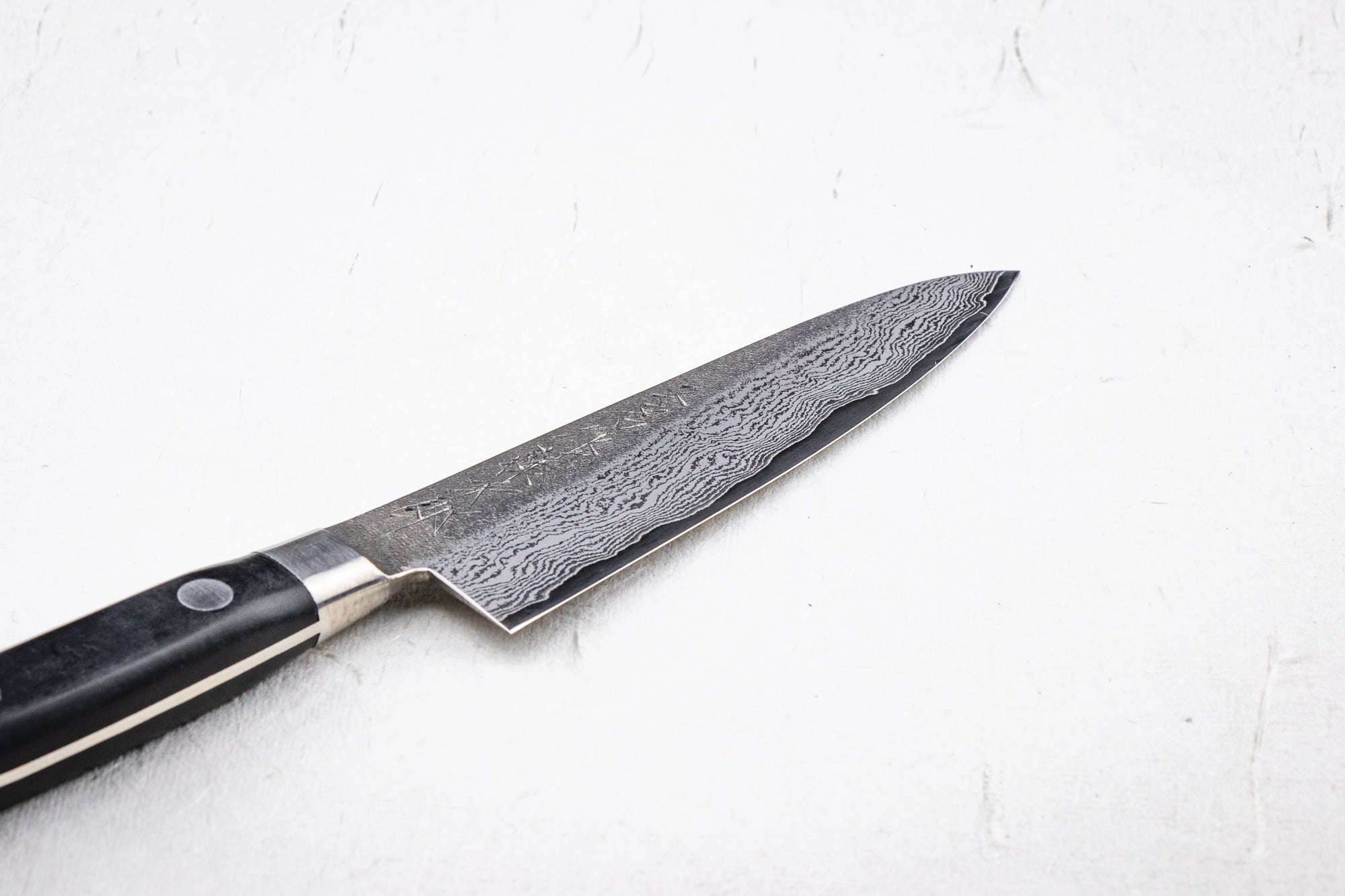 TOJIRO ATELIER CLASSIC VG10 Damascus Petty Knife 100mm - Japanese Kitchen Knife for Precision Slicing, Peeling & Garnishing - Perfect for Chefs, Home Cooks & Culinary Enthusiasts