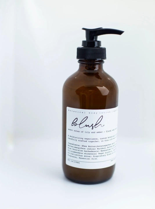 Blush Body Lotion with Lily & Amber Scent | Hydrating Moisturizer for Dry Skin | Perfect for Daily Use & Gift Giving