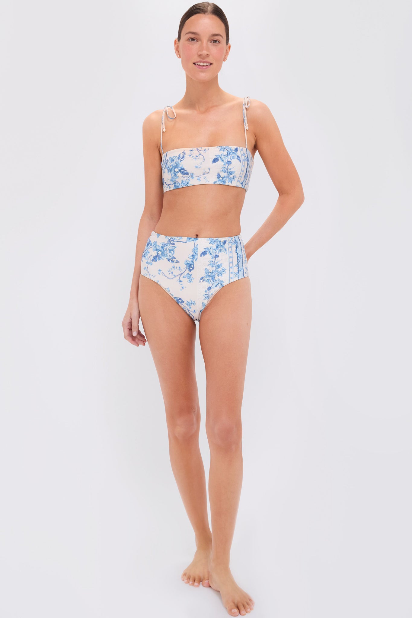 Bougainvillea Magenta Bikini Bottom - Sexy High Waisted Swimwear for Women, Perfect for Beach Vacation & Pool Party | Plus Size Options Available