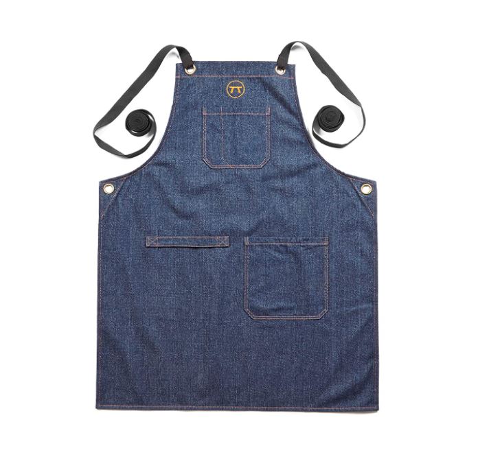 Outset Denim Griller's Apron - Adjustable One Size BBQ Cooking Apron for Men & Women - Durable Blue Denim Kitchen Apron with Pockets - Perfect for Grilling, Barbecuing, Camping & Outdoor Cooking