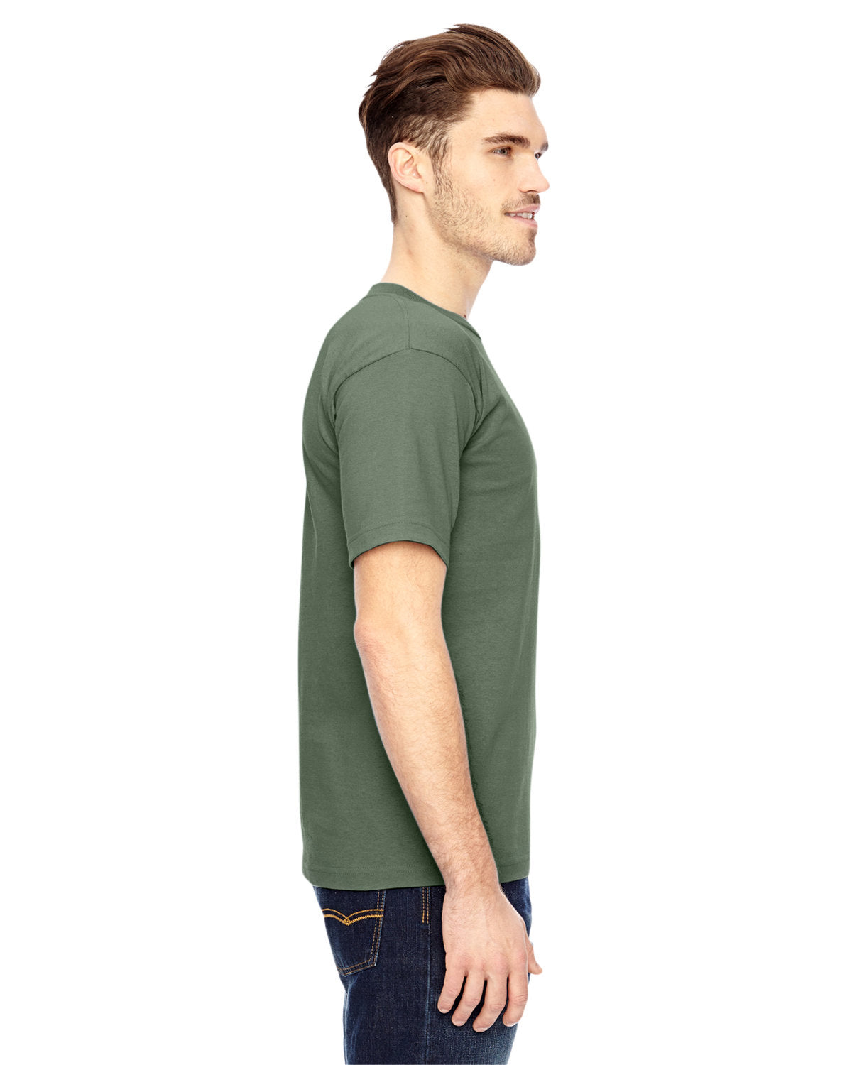 Bayside BA5100 Men's 100% Cotton T-Shirt 6.1 oz Soft Comfortable Crew Neck Tee for Casual Wear, Gym & Everyday Use