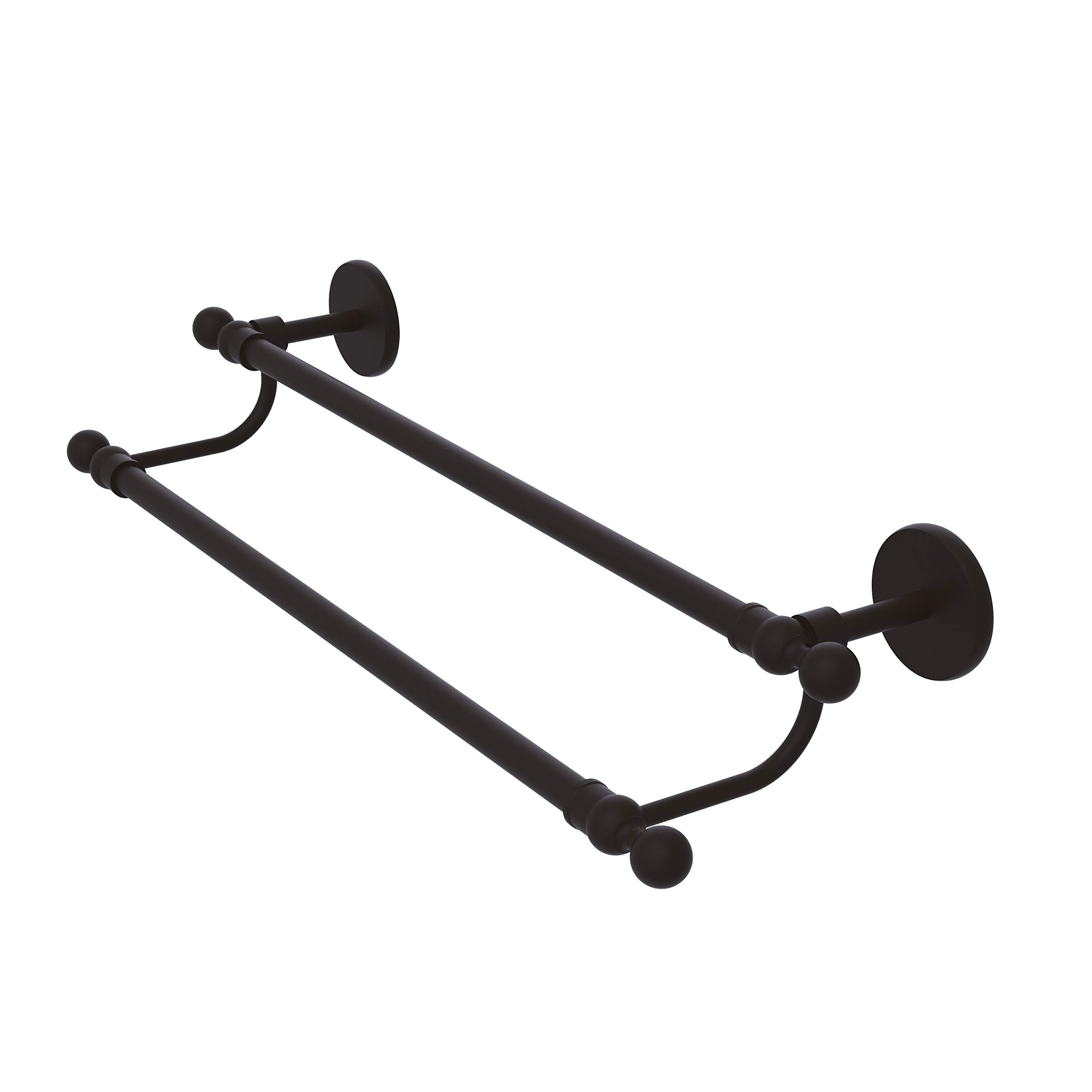 Allied Brass 1072/24 Skyline Collection 24 Inch Double Towel Bar in Oil Rubbed Bronze - Perfect for Bathroom, Spa, and Luxury Home Decor