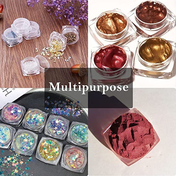 24-Piece 5g Clear PS Acrylic Cosmetic Containers with Lids - Perfect for Creams, Lip Balm, Body Butter, Essential Oils & Makeup Storage - Ideal for DIY Beauty Products, Travel Toiletries & Home Organization