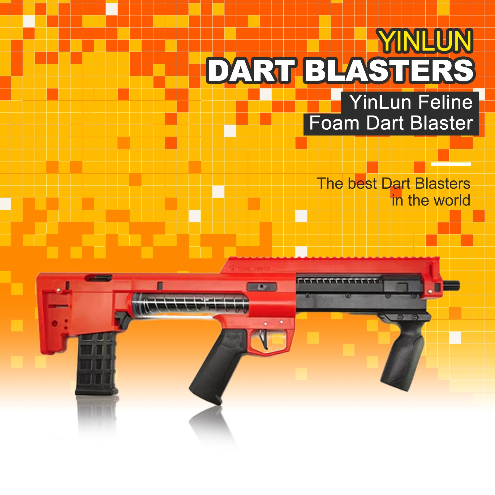 YinLun Foam Dart Blaster Toy for Kids - Safe Soft Foam Darts Shooting Game - Perfect for Indoor & Outdoor Play, Birthday Parties, and Backyard Fun