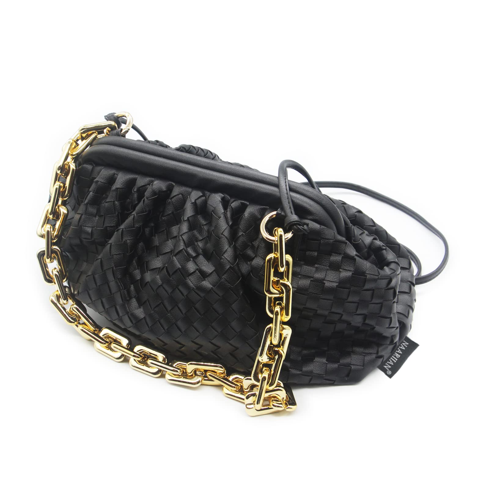 NAARIIAN Woven Crossbody Bags for Women - Stylish Evening Clutch & Hobo Shoulder Bag - Designer Handbag for Ladies - Perfect for Parties, Date Nights & Travel Accessories