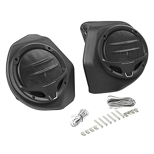 Premium TCMT King Tour Pack Wrap-Around Backrest Speakers for Harley Touring Bikes - Compatible with CVO Road King, Road Glide, Street Glide & Electra Glide (2014-2023 Models) - Perfect for Long Rides, Road Trips & Enhanced Audio Experience