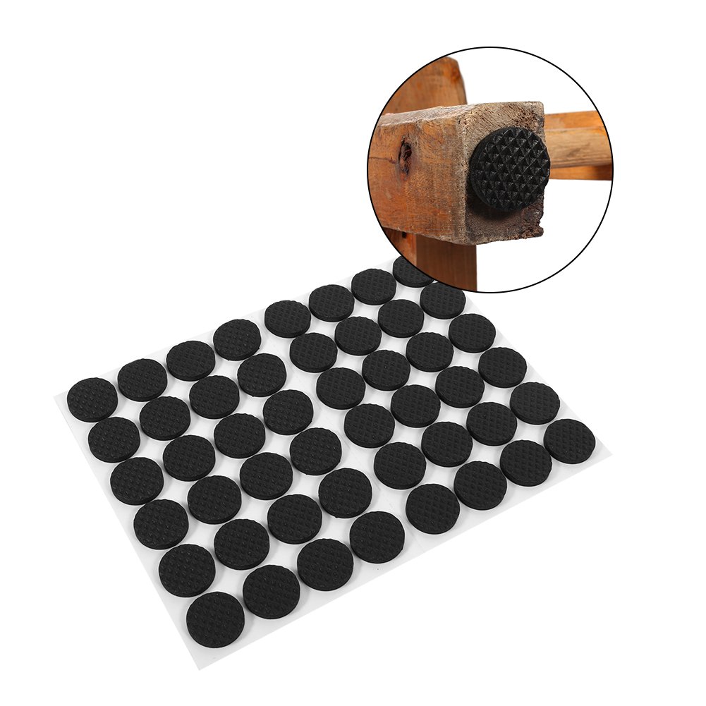 48Pcs Non-Slip Rubber Pads, Self-Adhesive Furniture Floor Protectors for Cabinets, Appliances, Electronics & Picture Frames - Prevent Scratches on Hardwood Floors & Keep Furniture Stable (Great for Home, Office & Dorm Use)