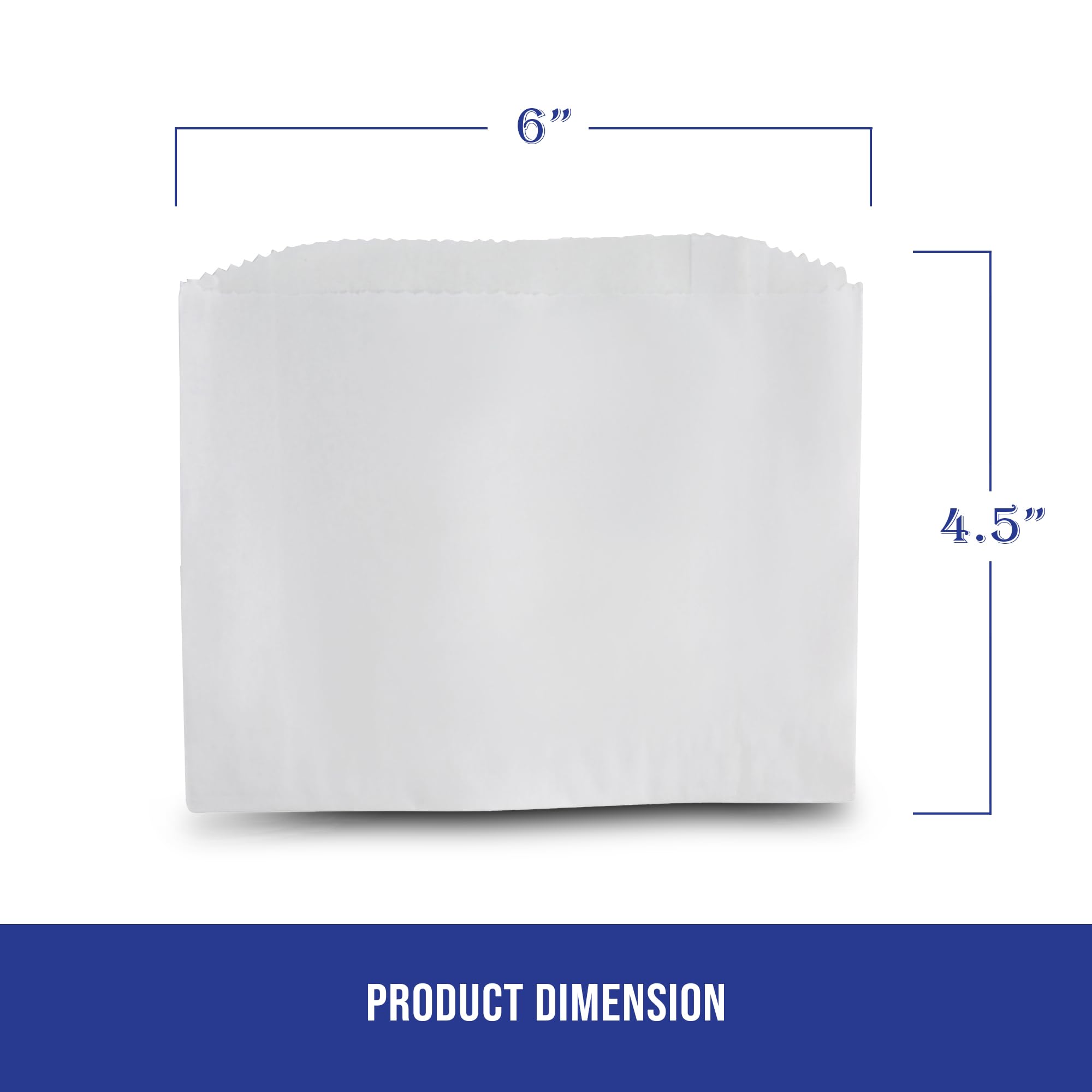 MT Products White Wax Cookie Bags 6