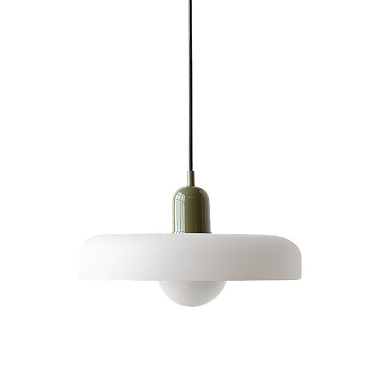 Modern Disc Orb Pendant Light Fixture - Sleek Minimalist Ceiling Lighting for Dining Room, Kitchen, Bedroom & Living Room Decor
