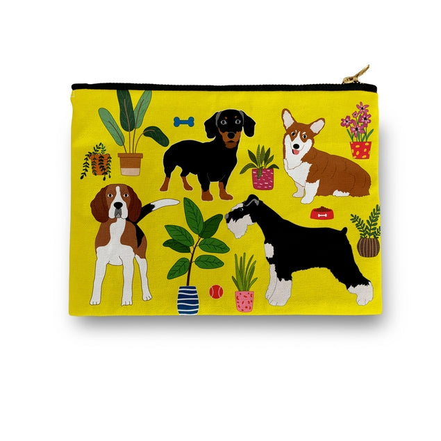 Cute Puppy Dog Print Cosmetic Bag for Travel & Makeup Storage - Perfect for Toiletries, Gym Essentials, and On-the-Go Organization