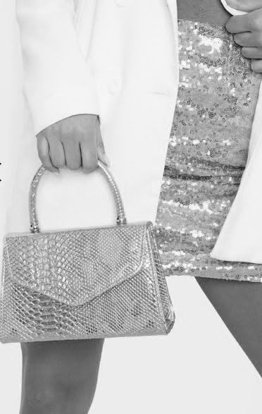 LeahWard Women's Patent Leather Clutch Bag for Evening Party Wedding Prom - Elegant Crossbody Handbag Purse 023 - Perfect for Date Night, Cocktail Events & Formal Occasions