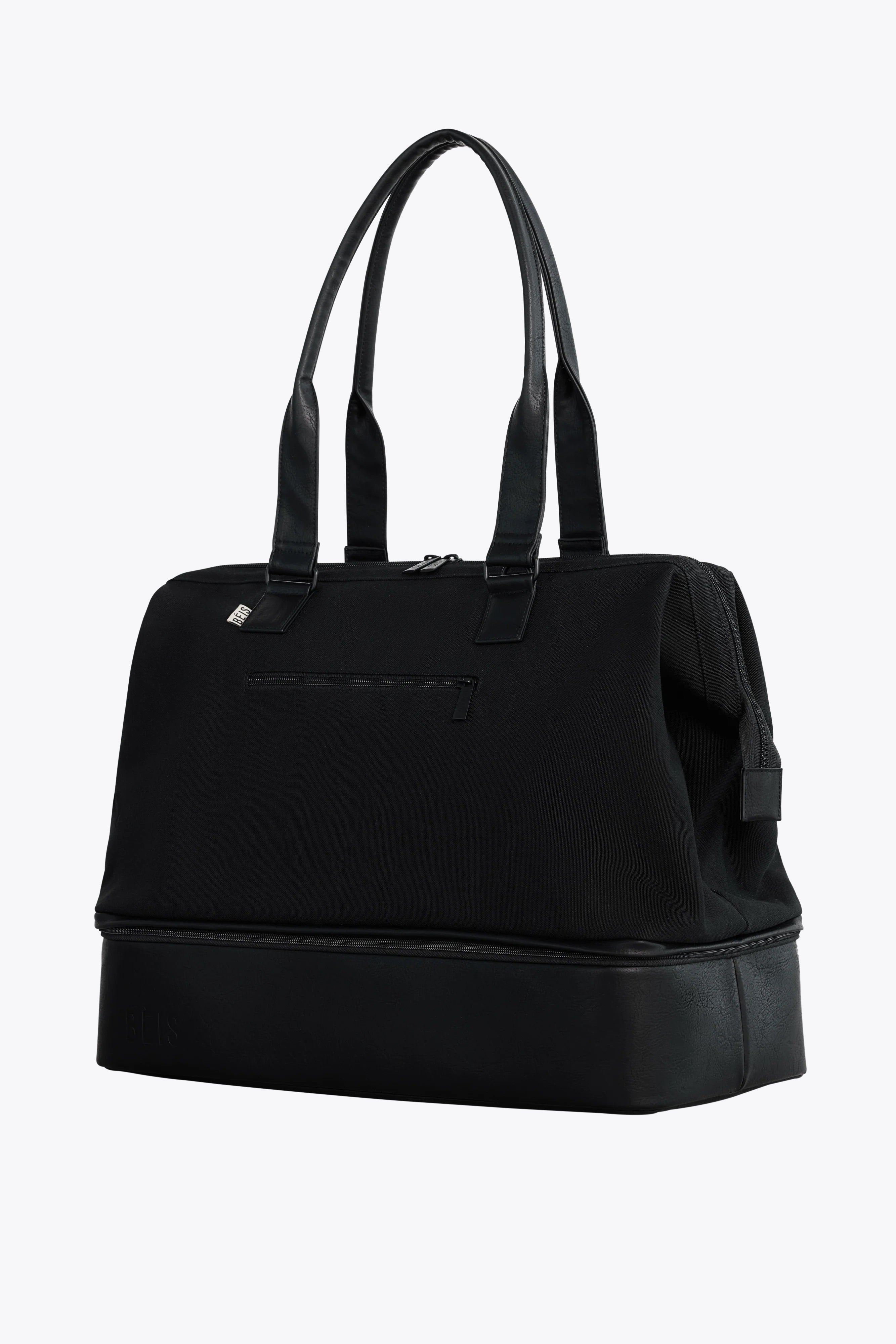 The Weekender Duffle Bag in Black - Perfect for Travel, Gym, and Weekend Getaways