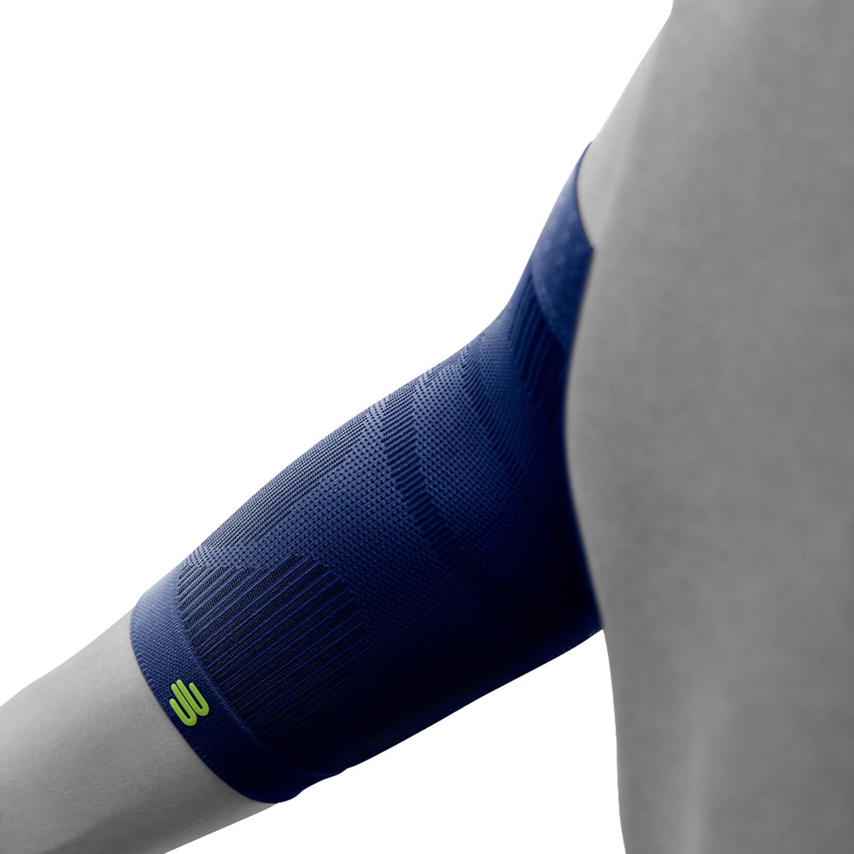Bauerfeind Sports Compression Elbow Sleeve - Unisex Support for Tennis, Golf & Weightlifting - Left/Right Arm - Navy Blue Small - Ideal for Joint Pain Relief & Muscle Recovery