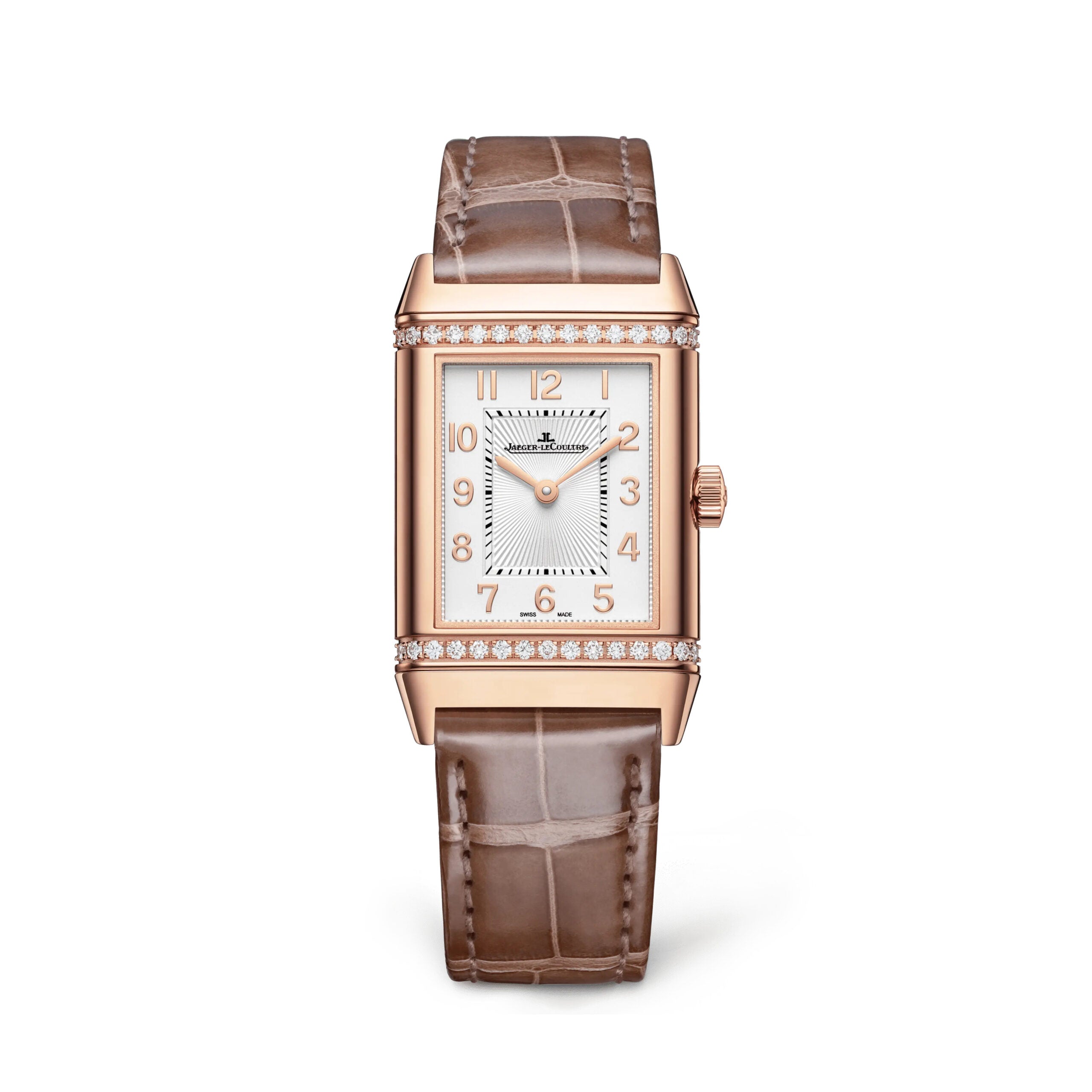 Jaeger-LeCoultre Reverso Classic Duetto Rose Gold & Diamonds Women's Luxury Watch - Elegant Dress Watch for Formal Events & Special Occasions