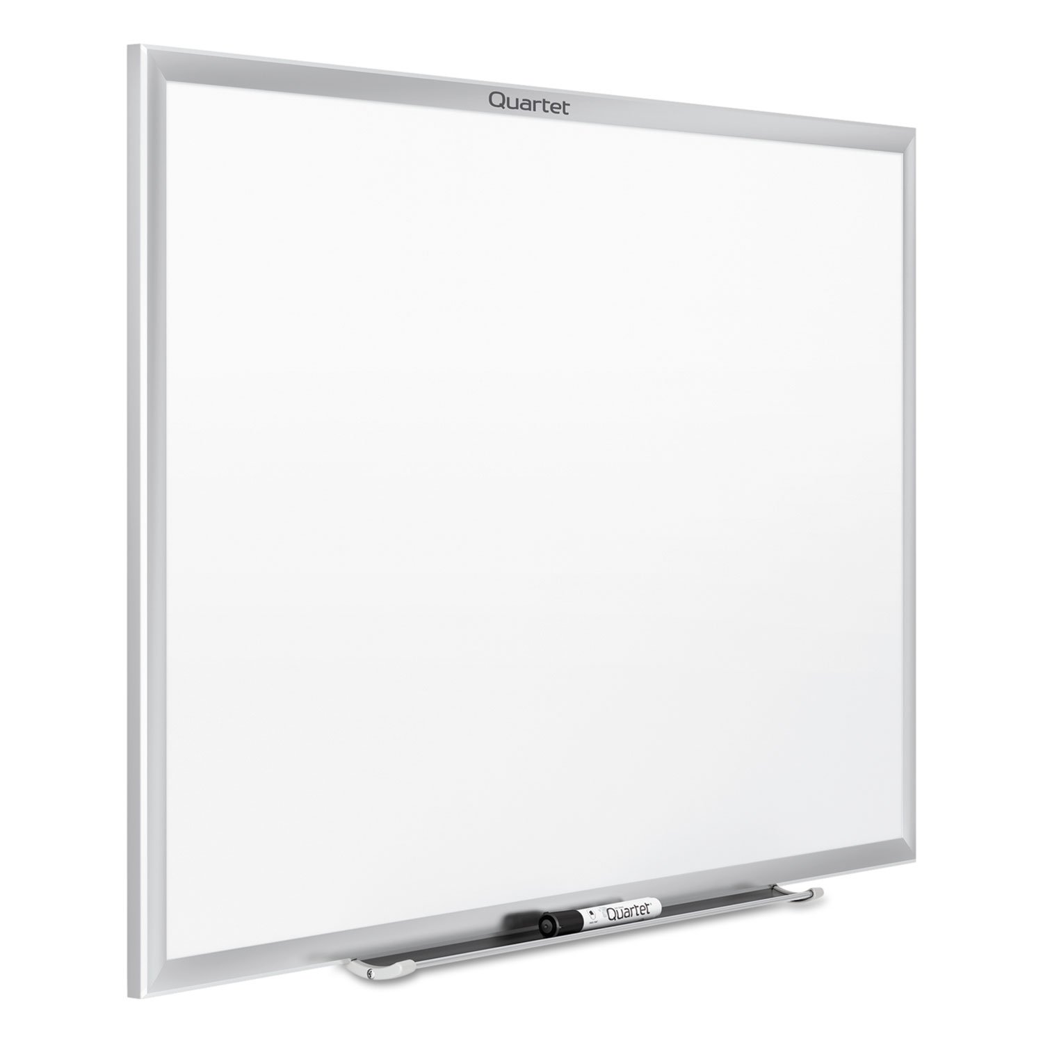 Quartet 4' x 3' Non-Magnetic Dry Erase Whiteboard with Silver Aluminum Frame - Perfect for Office Meetings, Classroom Teaching & Home Organization (Model S534)