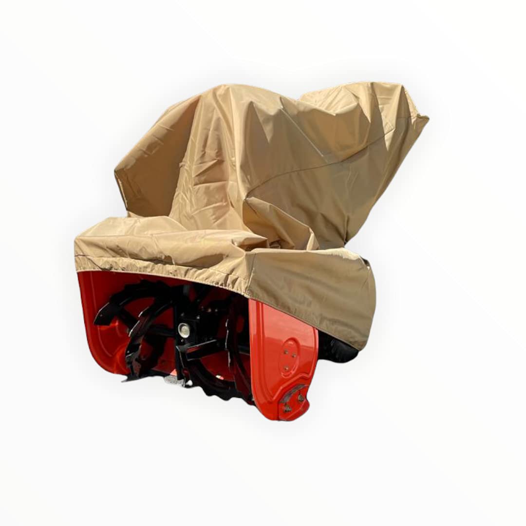 Comp Bind Technology Tan Nylon Cover for Troy-Bilt Storm 2410 Snow Blower, Weather Resistant, 29''W x 49''D x 33''H, Ideal for Winter Storage and Outdoor Protection