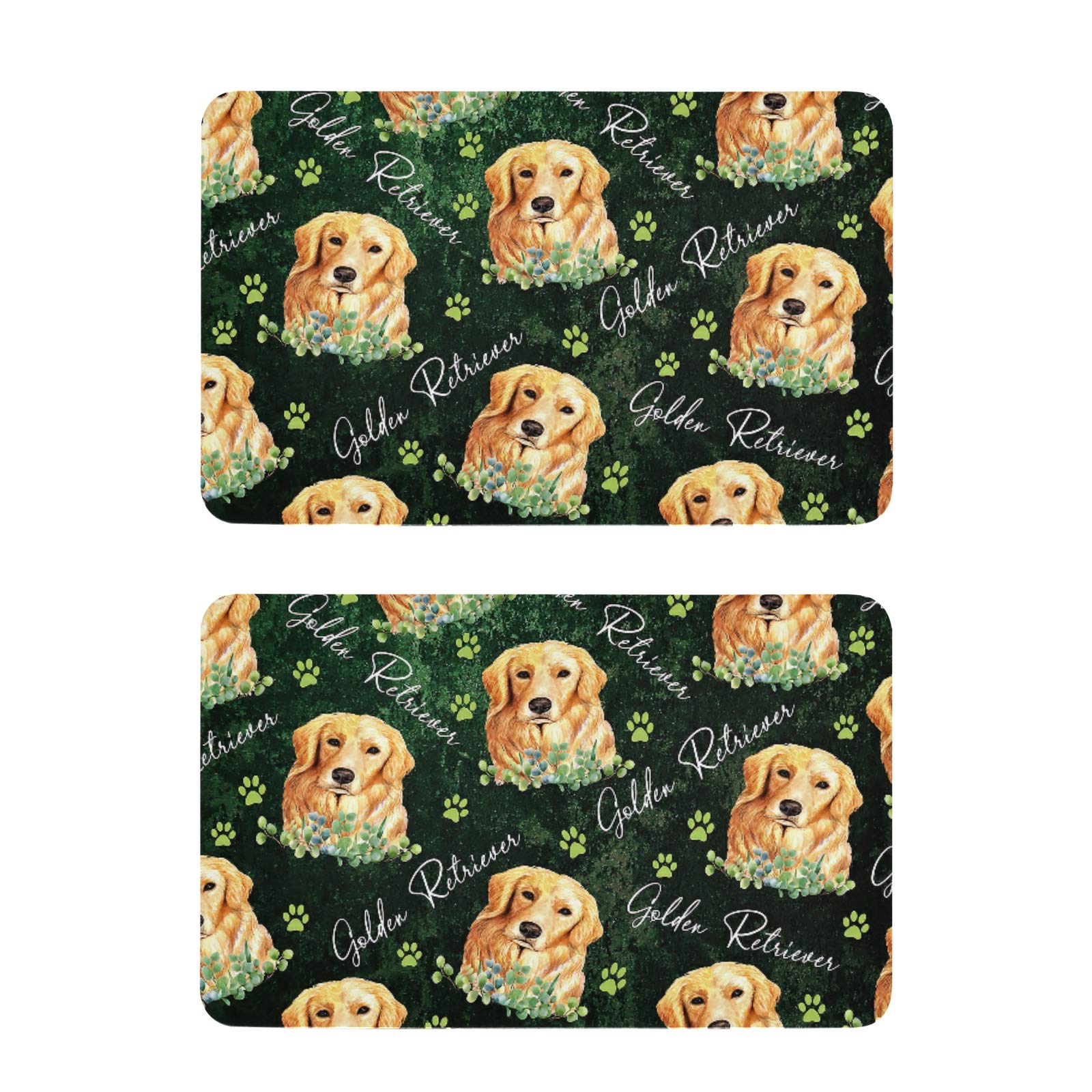 Golden Retriever Refrigerator Magnets Set of 2 - Strong Hold Kitchen Fridge Magnets for Photos, Notes & Decor - Dishwasher Safe Dog-Themed Magnets for Home, Office & Dorm Room Organization