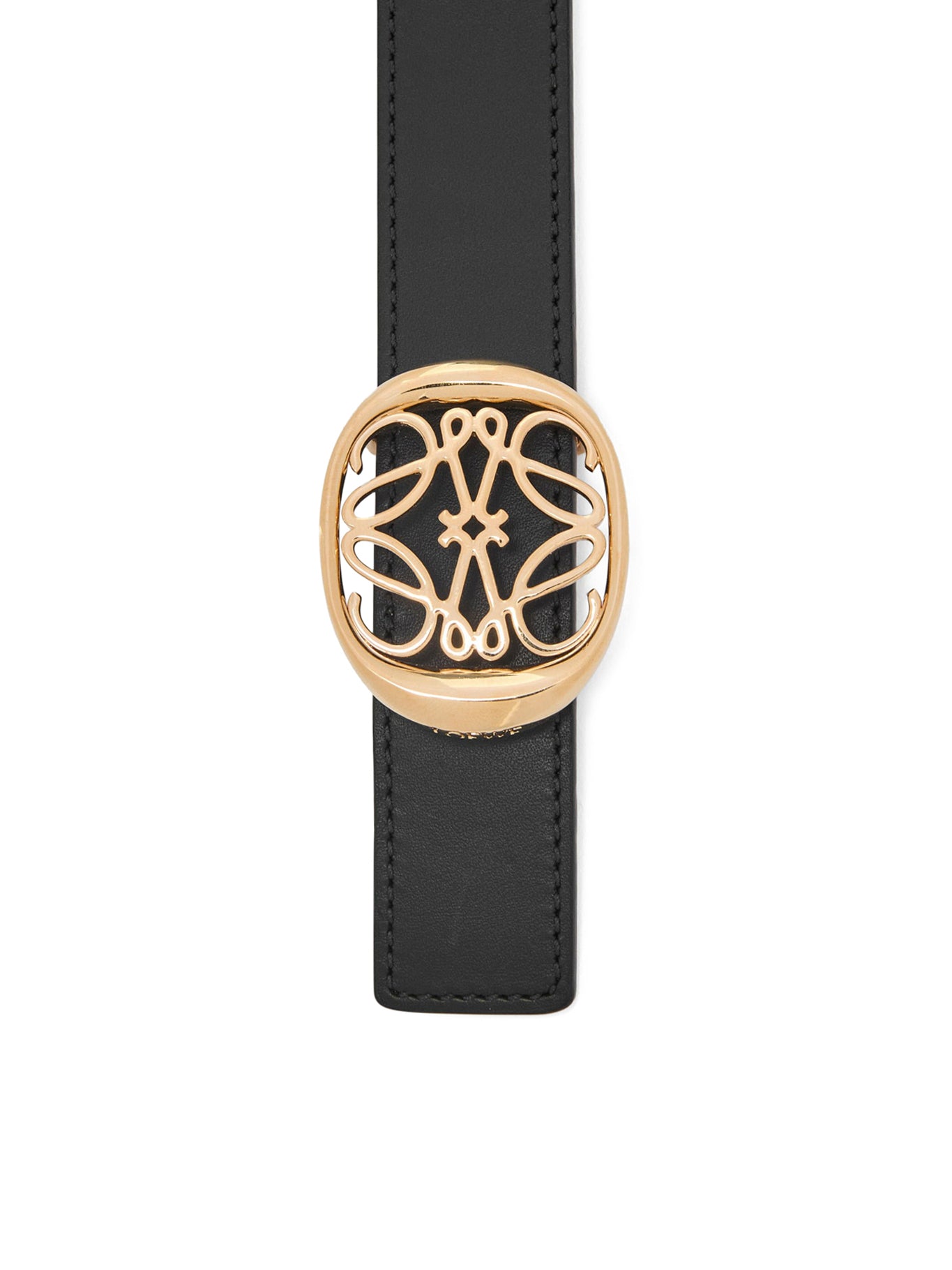 Anagram Ellipse Reversible Belt - Smooth Calfskin Leather for Men & Women | Perfect for Office, Casual & Formal Wear