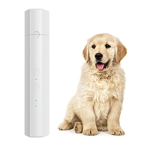 Yunnyp Electric Dog Nail Grinder with LED Light - 2-Speed Quiet Pet Nail Trimmer for Small, Medium & Large Dogs & Cats - Low Noise Nail File for Paws Grooming - Perfect for At-Home Pet Care & Professional Grooming