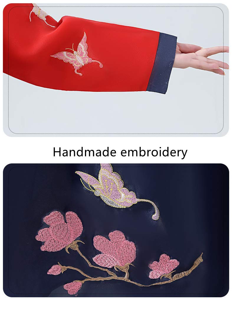 Korean Traditional Hanbok Dress for Women - Elegant Floral Embroidered Costume for Festivals, Weddings & Cultural Events