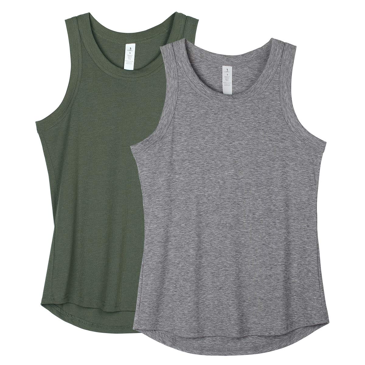 Icyzone Women's Workout Tank Tops - Breathable Racerback Athletic Shirts for Yoga, Running & Gym (2-Pack) | Perfect for Fitness, Sports & Active Lifestyle