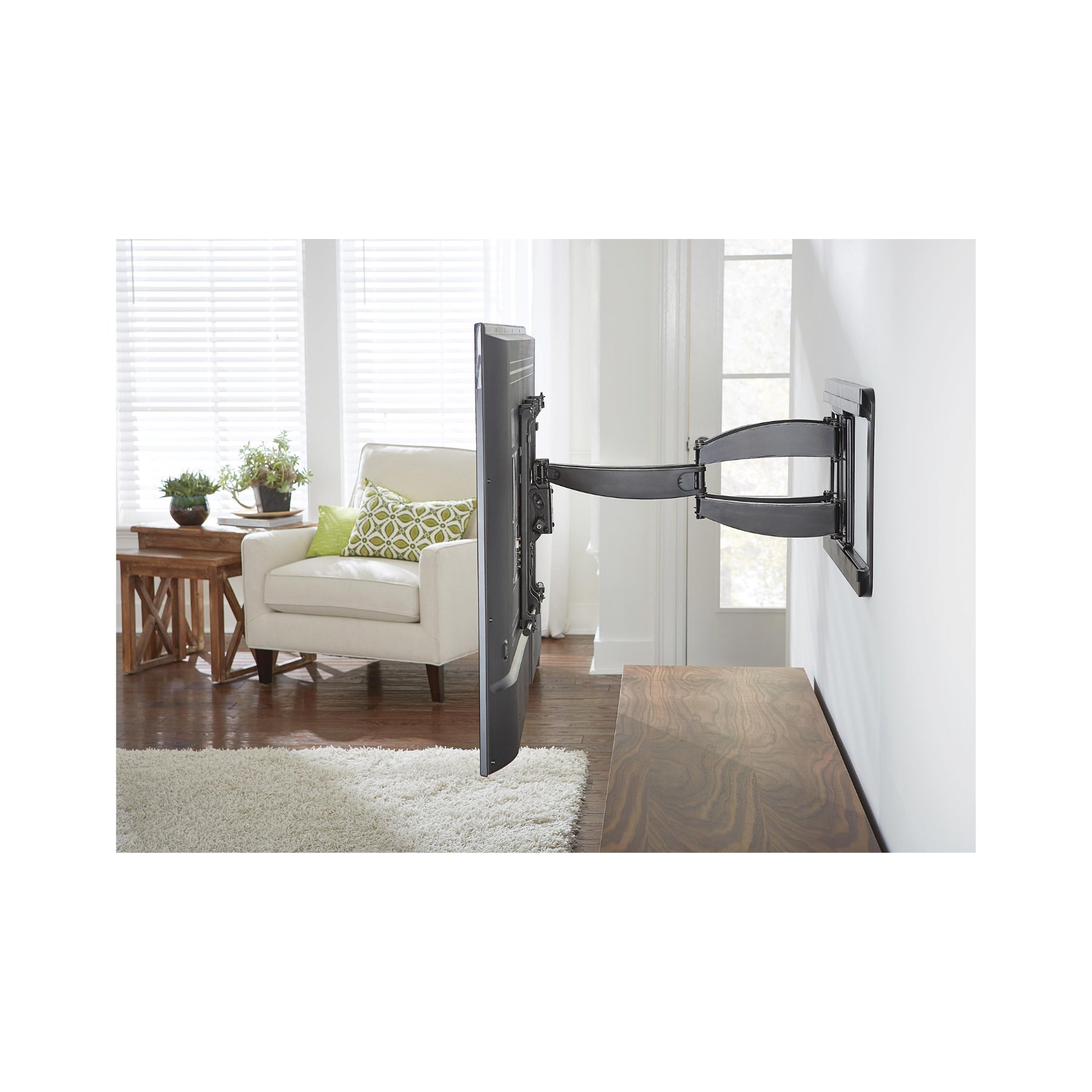 Sanus VLF628 Full Motion TV Wall Mount for 46-90 Inch Screens - Articulating Arm for Optimal Viewing in Living Rooms & Bedrooms