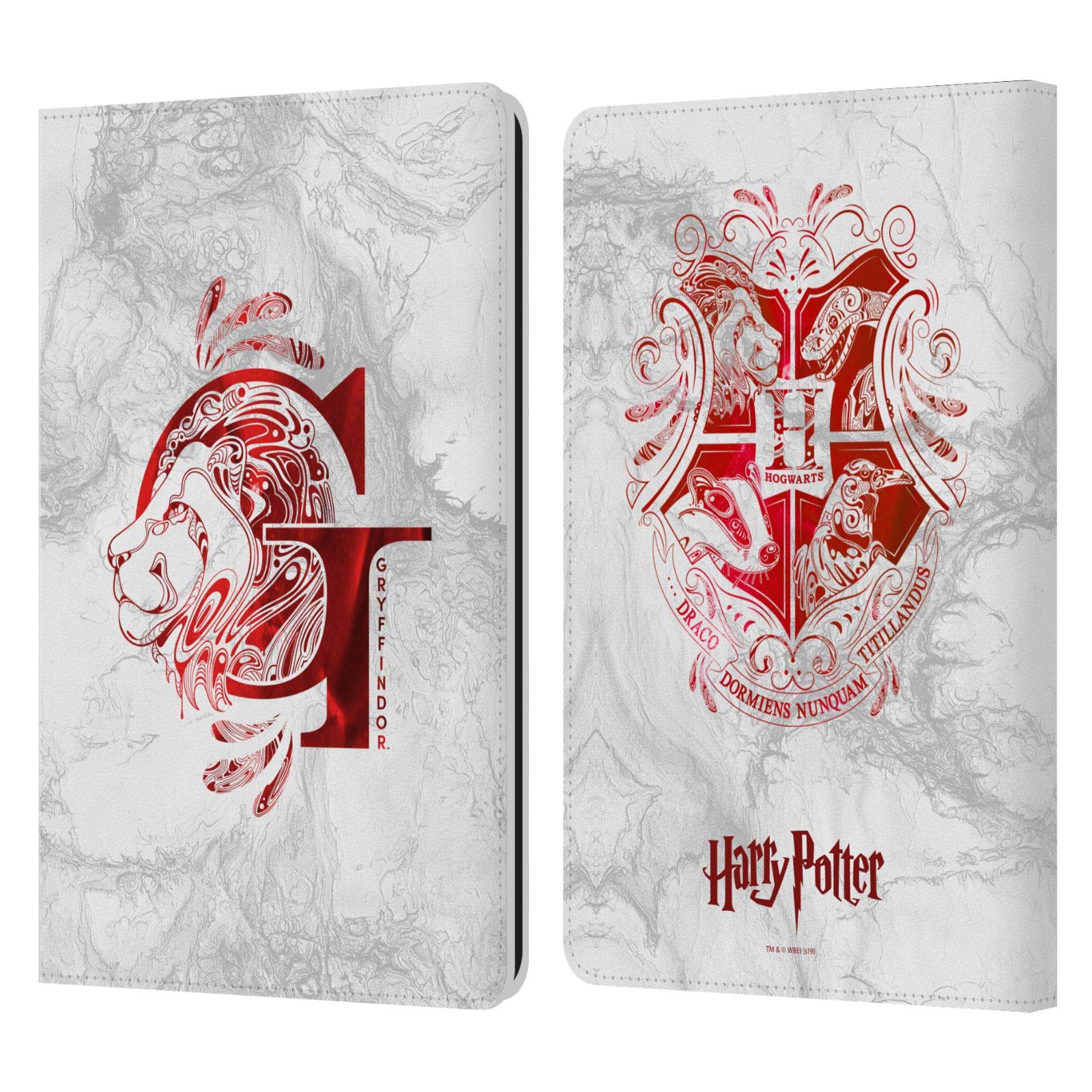 Officially Licensed Harry Potter Gryffindor Aguamenti Deathly Hallows IX Leather Kindle Case - Compatible with Kindle Paperwhite 1/2/3 - Perfect for Book Lovers & Wizarding World Fans - Great for Reading, Travel & Magic Themed Gifts