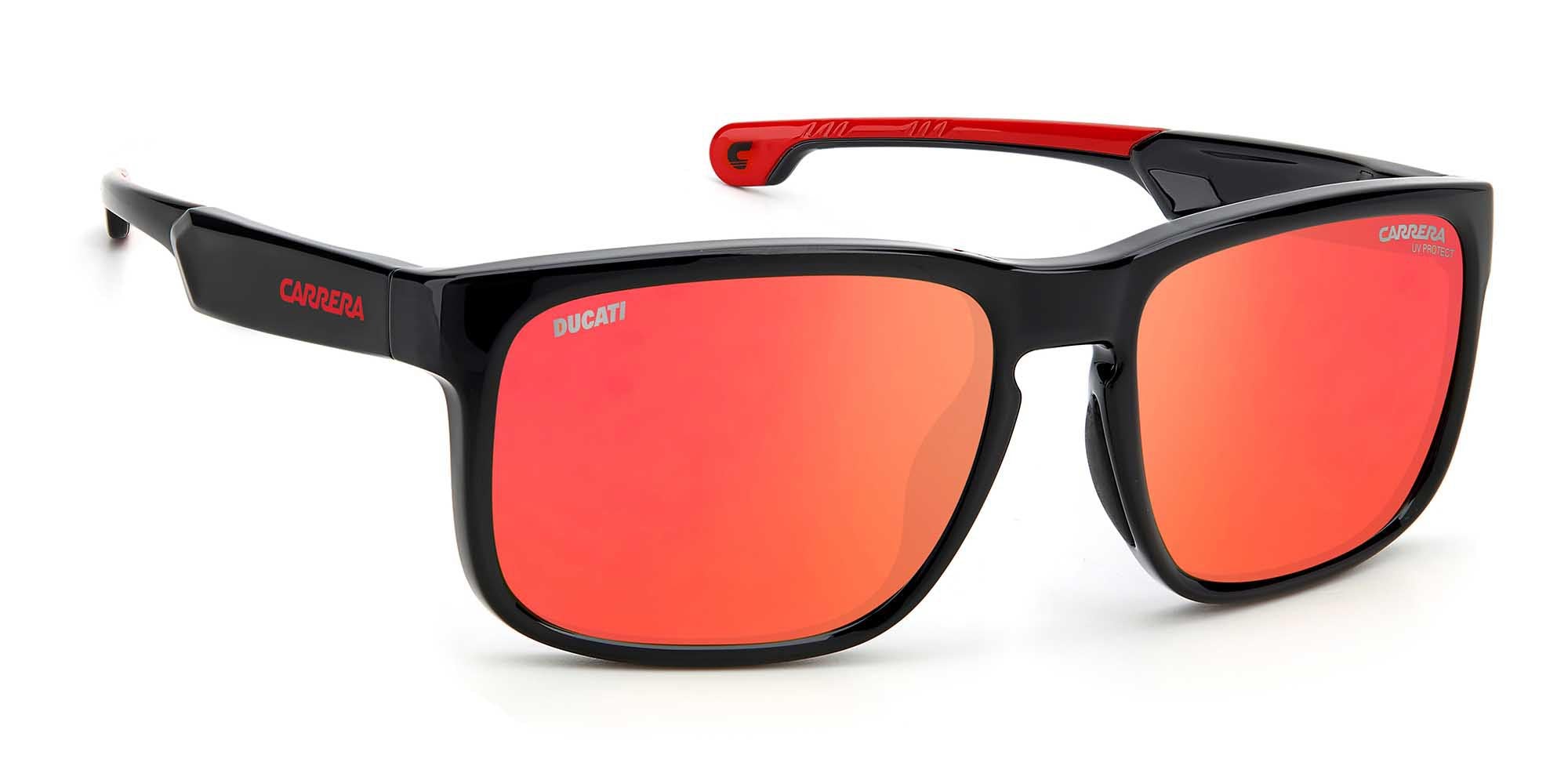 Carrera Ducati CARDUC 001/S Sunglasses - Men's Sports Cycling Shades with UV Protection - Perfect for Motorcycle Riding, Biking & Outdoor Adventures