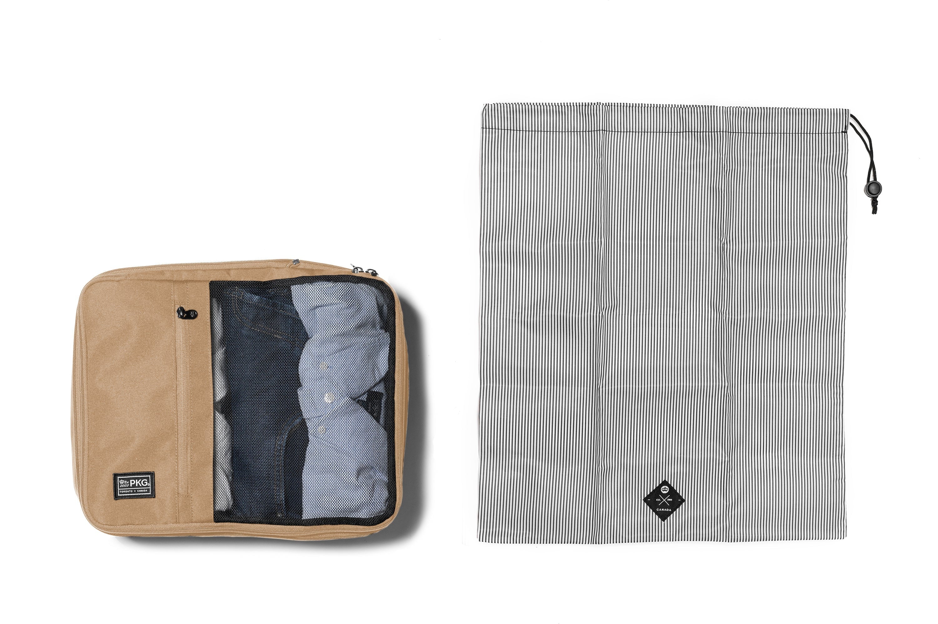 PKG UNION Compression Packing Cubes 3-Piece Set - Space Saving Travel Organizers for Suitcases & Backpacks | Perfect for Business Trips, Vacations & Weekend Getaways