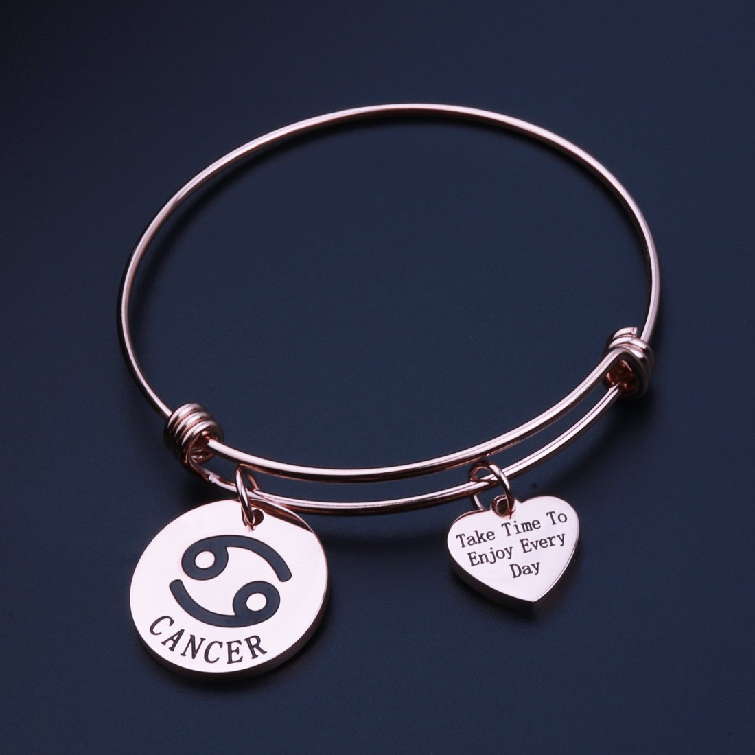 Rose Gold Zodiac Sign Bracelet - Personalized Constellation Jewelry Gift for Women | Birthday, Anniversary & Valentine's Day Present | Perfect for Daily Wear & Special Occasions