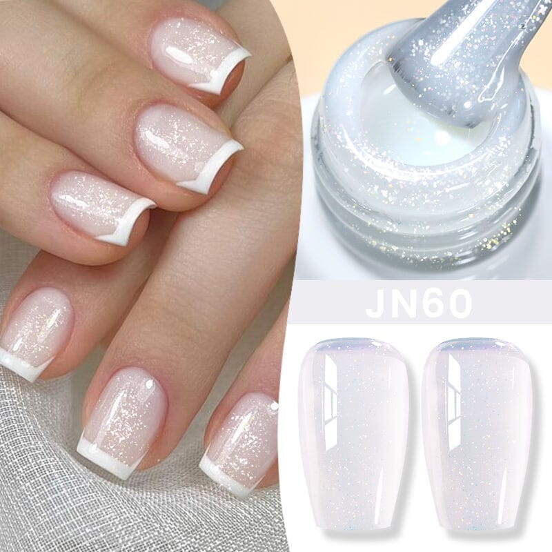 Nude Jelly Gel - 10ml Transparent Nail Polish for Natural & Glossy Manicure - Perfect for Everyday Wear & Special Occasions