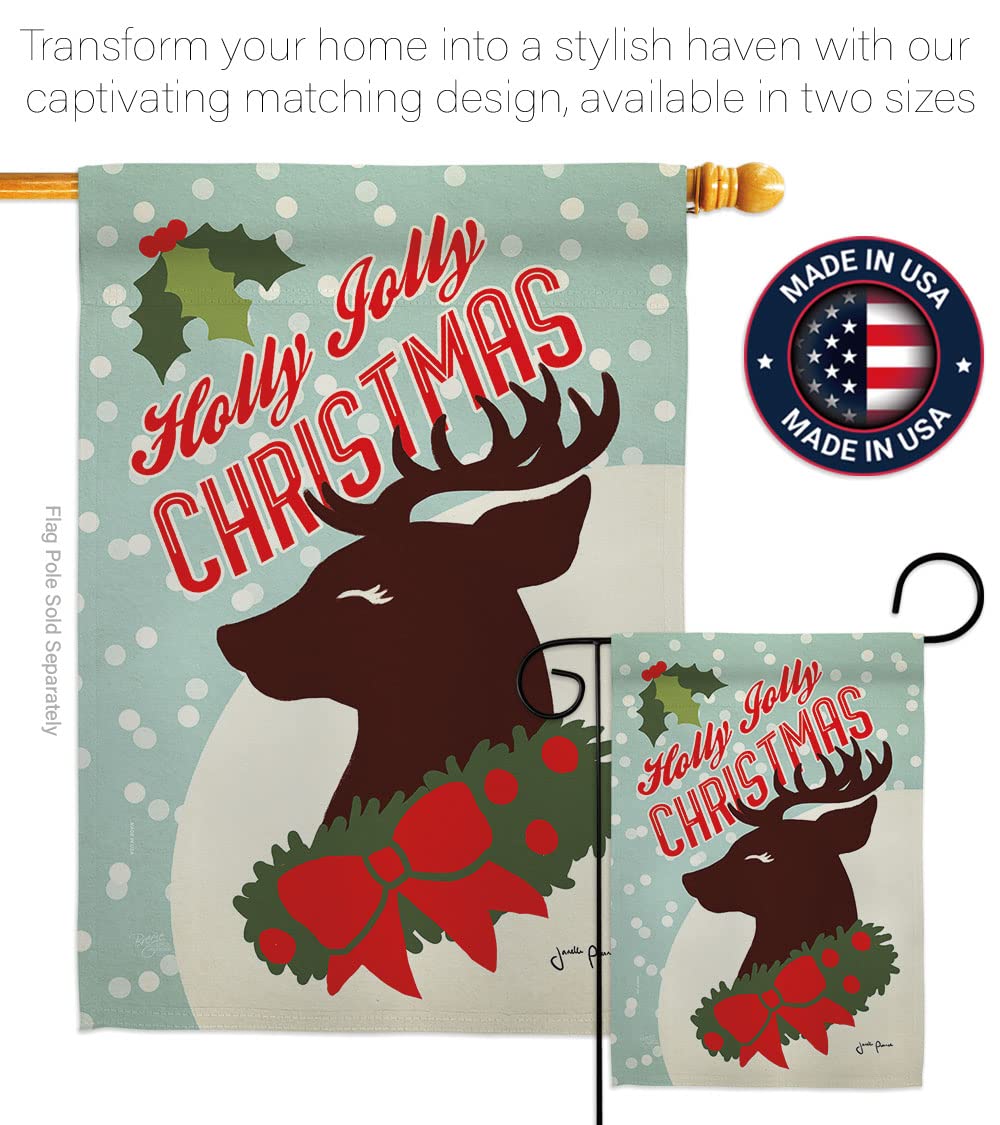 Holly Jolly Christmas Flags Set - 28
