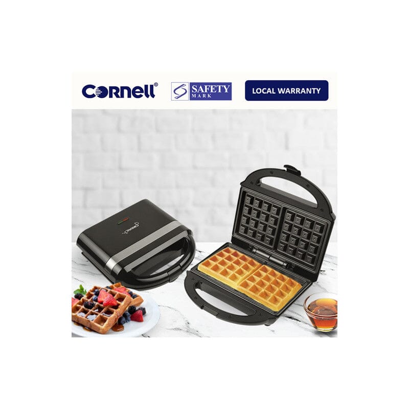 Cornell Waffle Maker CWM S32 - Professional Belgian Waffle Iron with Non-Stick Surface for Perfect Homemade Waffles - Ideal for Breakfast, Brunch, and Family Gatherings