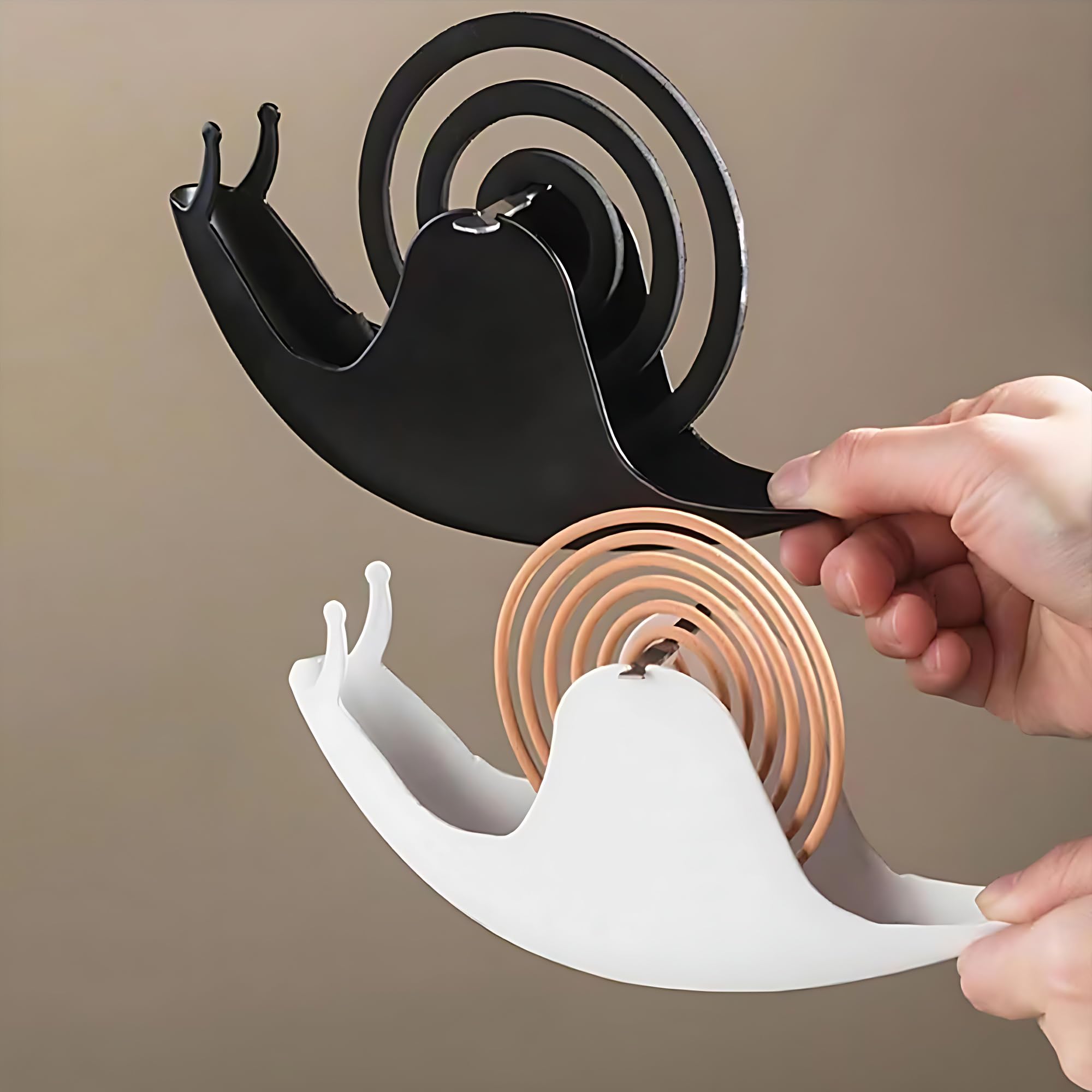Iron Snail Incense Holder & Mosquito Coil Burner - Black Metal Tabletop Decor for Home, Garden, or Gifts | Aromatherapy, Meditation & Outdoor Pest Control