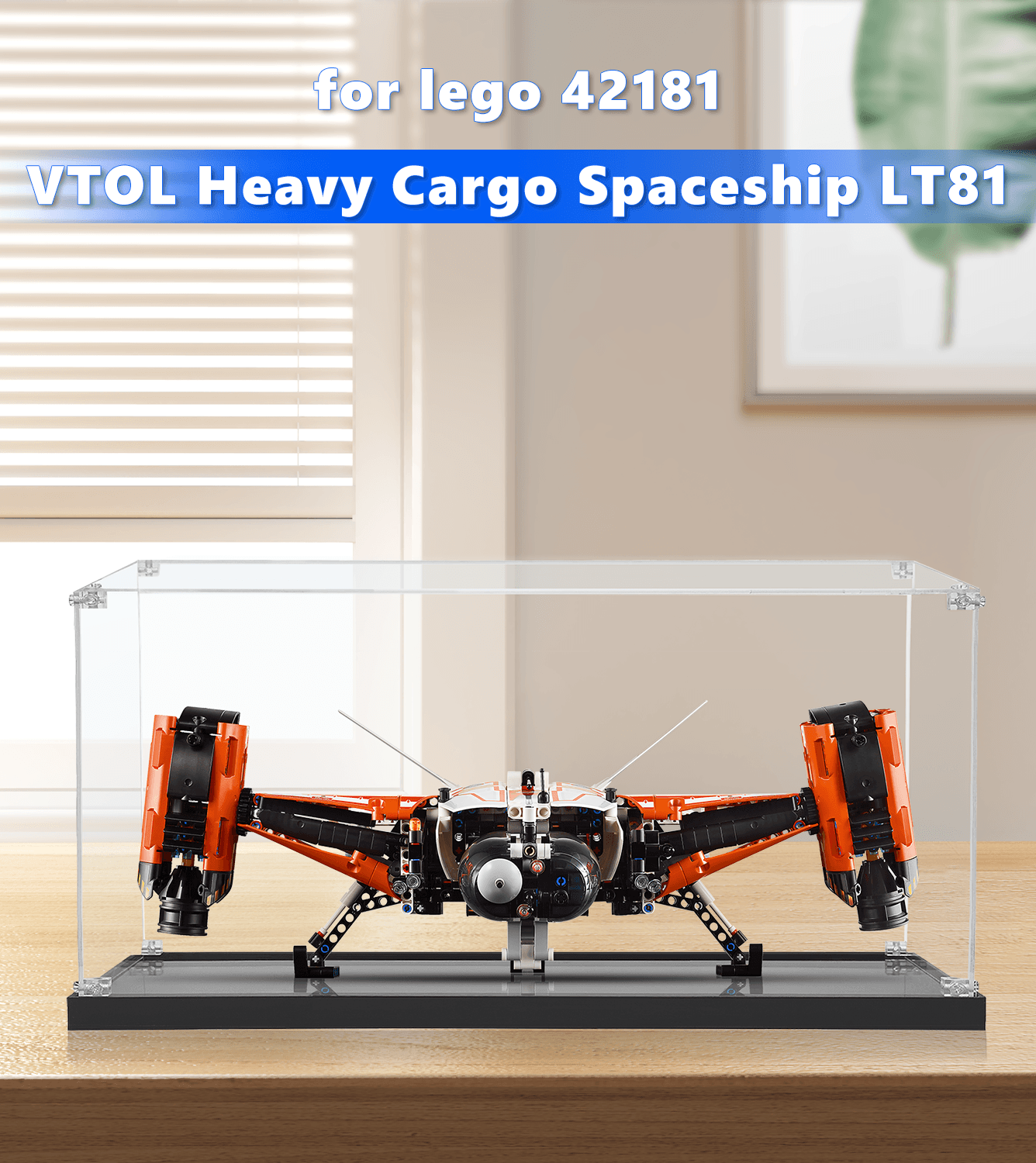 LEGO® Technic™ VTOL Heavy Cargo Spaceship LT81 (42181) Display Case - Premium Protection for Your LEGO Collection | Perfect for Showcasing & Dust Protection