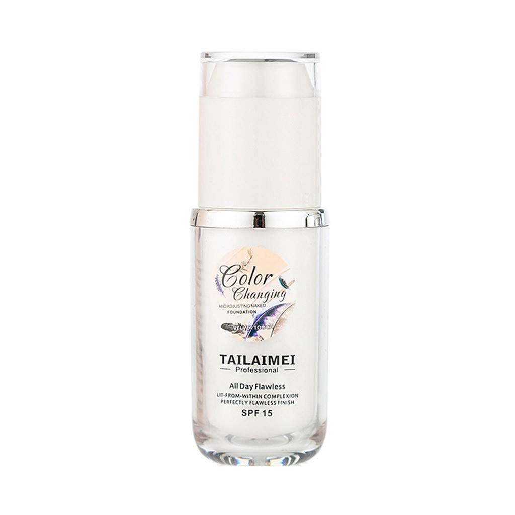 Oil Liquid Concealer - Light Control Temperature Changing Foundation, 40ml Highlighter Makeup for Flawless Coverage (White, One Size) | Perfect for Daily Wear, Special Occasions & Photo Shoots