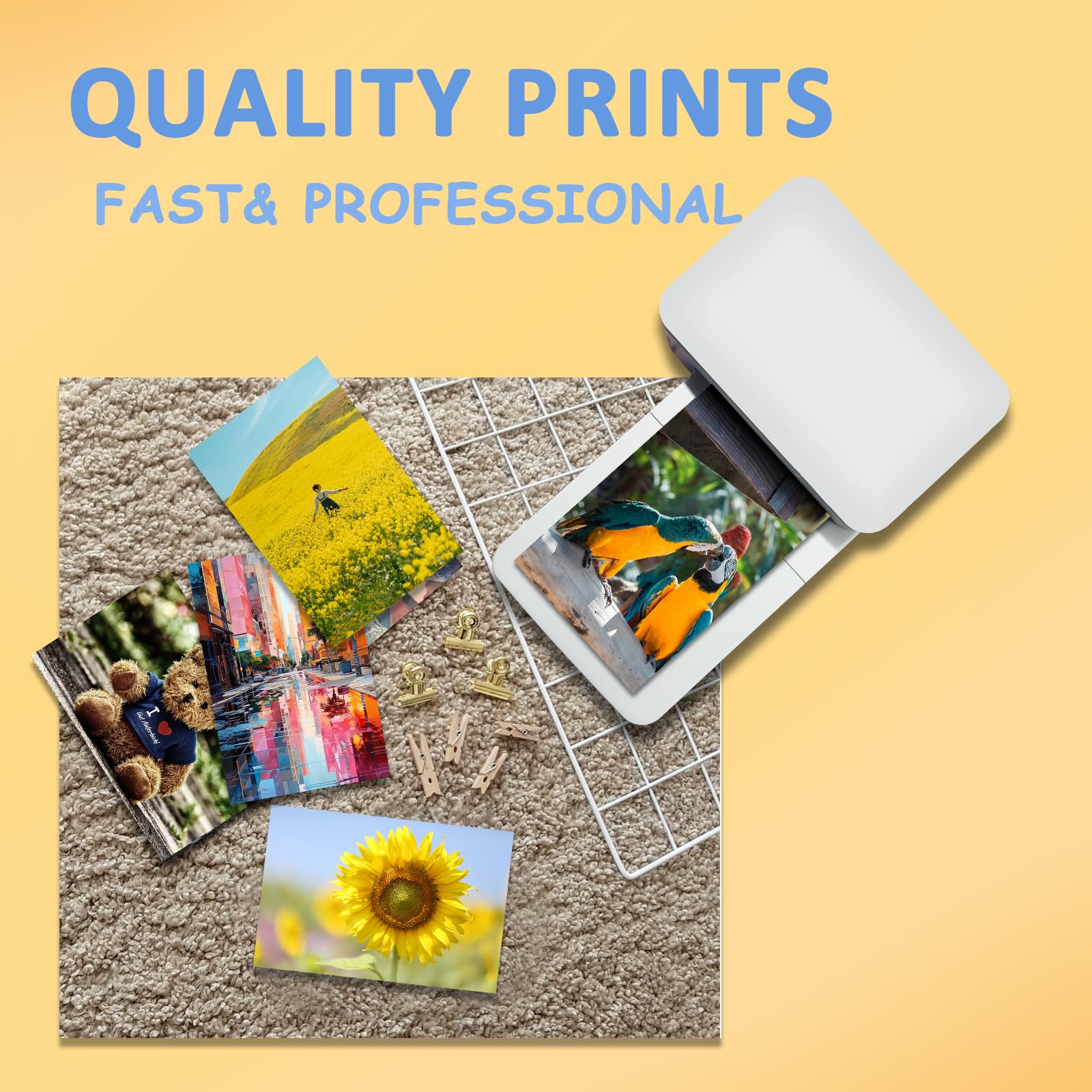 Compatible PHC-80 Ink Cartridge Refill & 4x6 Photo Paper - 80 Pack Replacement for PD460 Photo Printer | Perfect for Home Photo Printing, Scrapbooking & Gift Cards