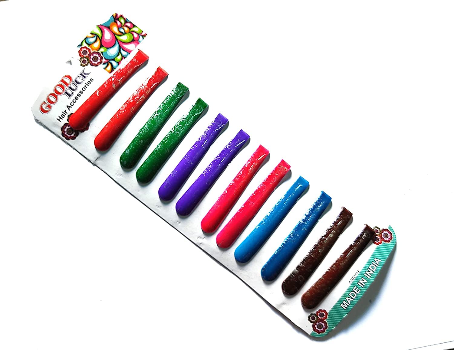 Premium Good Luck Strong Metal Dark Glitter Hair Pin Clips - Pack of 12 | Secure Hair Accessories for Women, Perfect for Parties, Weddings & Everyday Styling