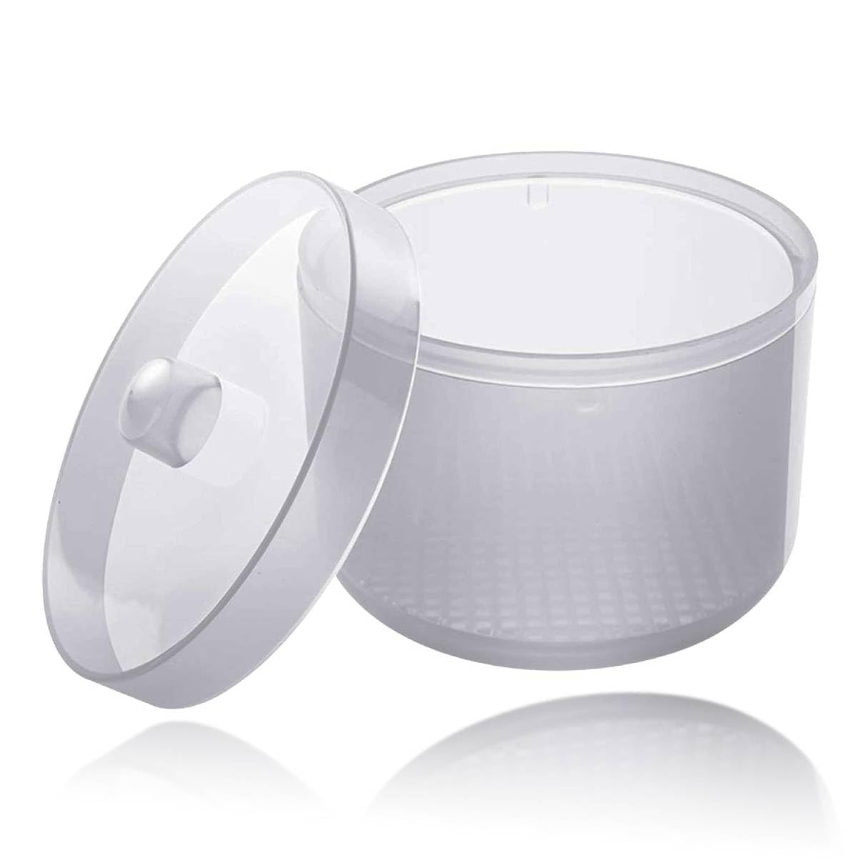 Plastic Cleaning Soak Sterilizer Box with Strainer - Storage Case Organizer for Makeup Brushes & Nail Art Tools | Durable, Anti-Fall Design | Perfect for Salon, Home & Travel Use