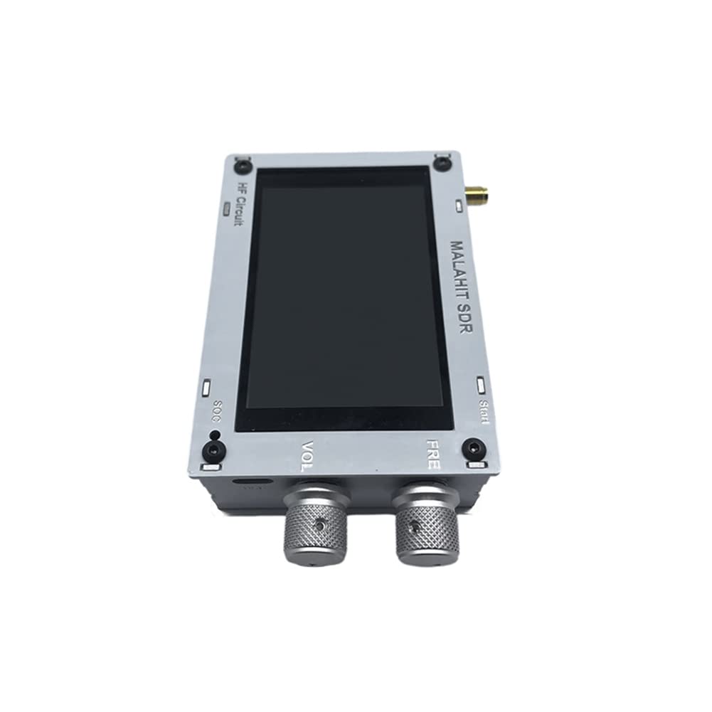 Doumneou 50K-250MHz 400M-2GHz SDR Pro Malachite Receiver - All-Band Aviation Radio with Expansion Board (White) | Ideal for Ham Radio, Aircraft Monitoring & Signal Analysis