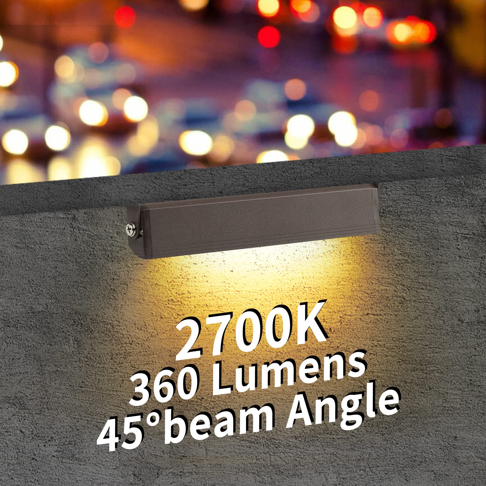 4-Pack 3W 7 Inch LED Hardscape Paver Lights - 12V AC/DC Low Voltage Retaining Wall Lighting - 2700K Soft White Outdoor Step Lights with 50,000 Hours Lifespan - Perfect for Garden Pathways, Driveways, and Landscape Accent Lighting