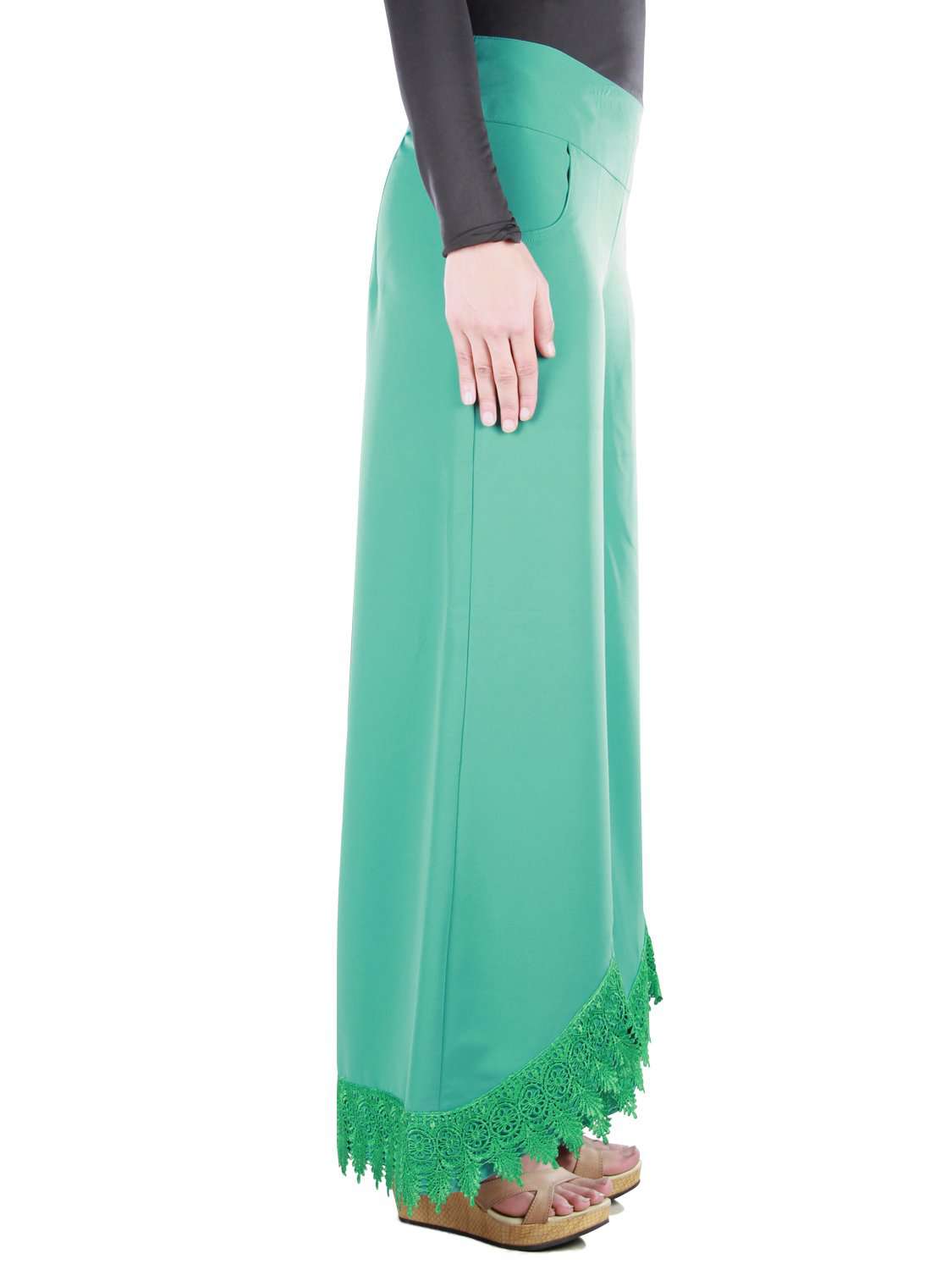 Stylish Light Green Palazzo Pants for Women - Comfortable Wide Leg Lounge Pants - Perfect for Yoga, Travel & Casual Wear
