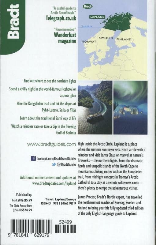 Lapland Travel Guide by Bradt – Explore Northern Lights, Winter Adventures & Sami Culture | Perfect for Hiking, Skiing & Arctic Holidays