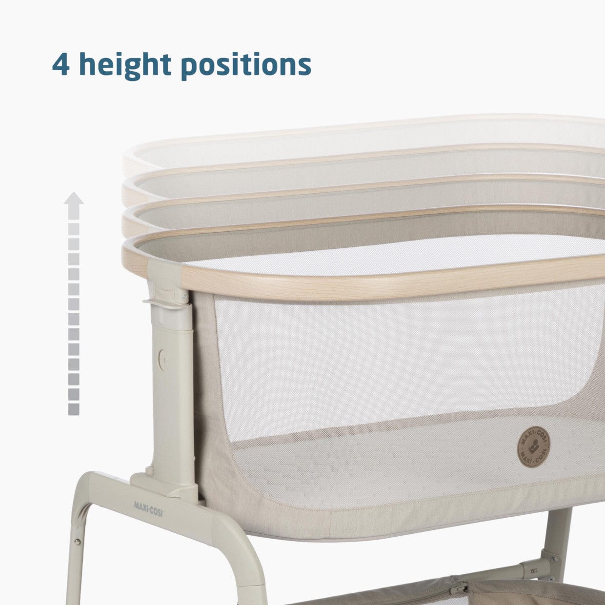 Maxi Cosi Iora 2-in-1 Convertible Co-Sleeper Bassinet & Bedside Sleeper for Newborns - Safe & Comfortable Baby Bed for Nursery, Bedroom, and Travel Use